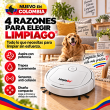 Robot LimpiaGo® – Aspirador Inteligente 3 en 1 con Sensores Anti Colisión