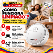 Robot LimpiaGo® – Aspirador Inteligente 3 en 1 con Sensores Anti Colisión